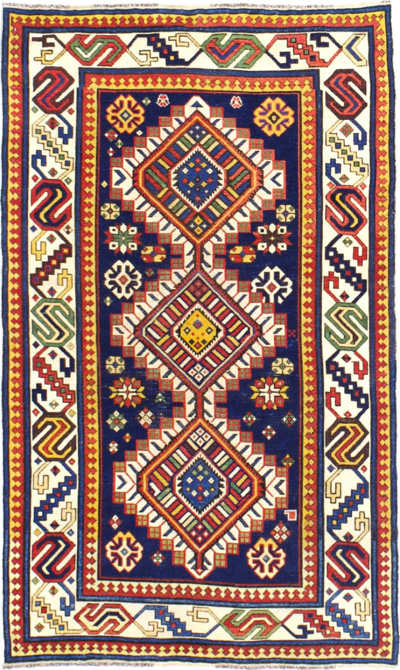 Antique Caucasian Shirvan Rug 37 x 60 