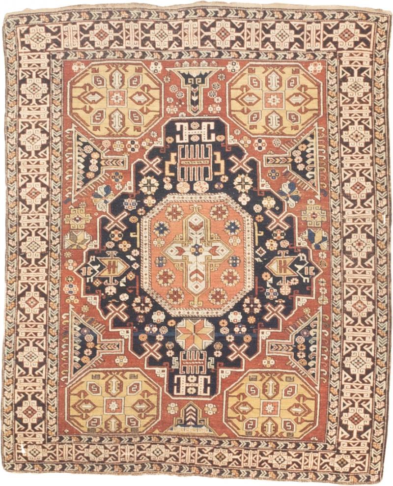 Antique Caucasian Shirvan Rug 40 x 50 