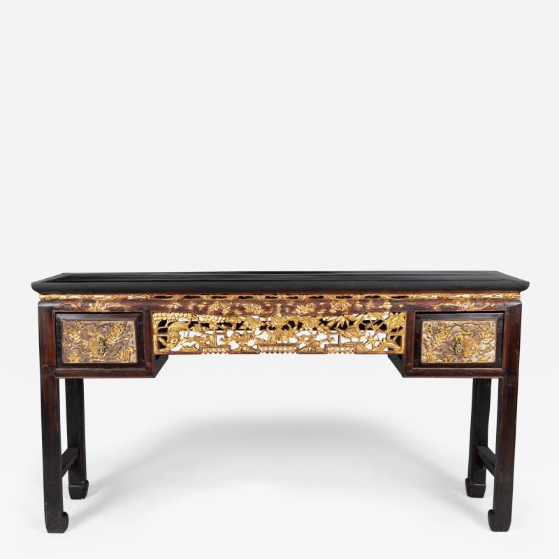 Antique Chinese Carved Altar Table or Console