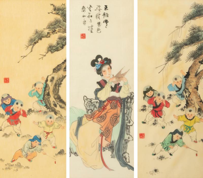 Antique Chinese Paintings on Silk