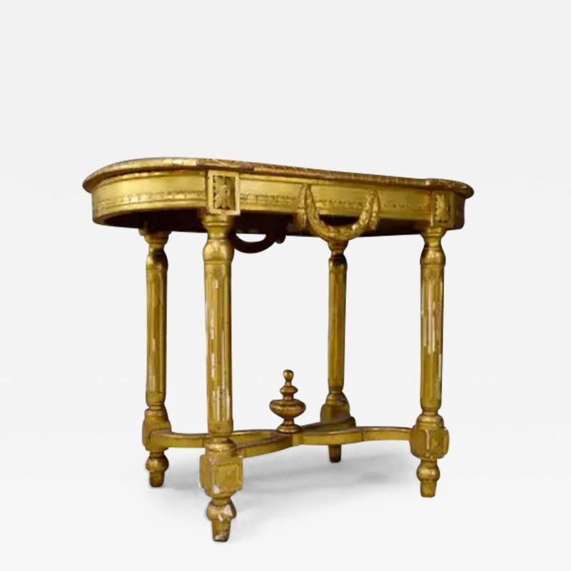 Antique Console in Giltwood Late 1800 Early 1900