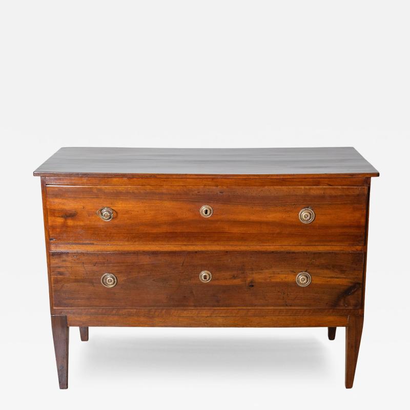 Antique Directoire Chest Of Drawers In Walnut Italy 18th
