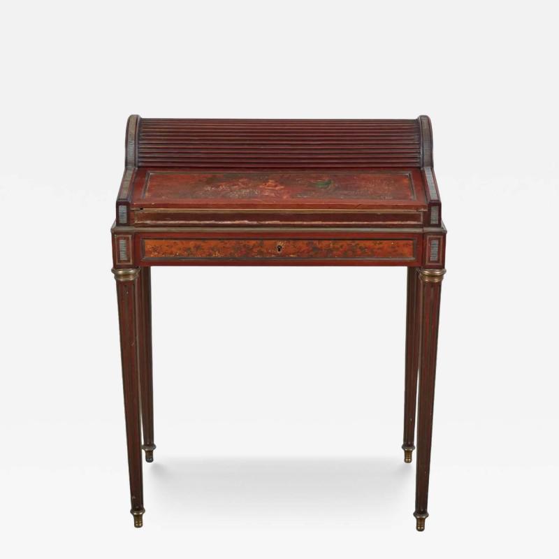 Antique Directoire Style Mahogany Roll Top Bureau De Dame Edwards Roberts