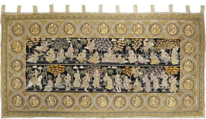 Antique Dynasty Tapestry 5 9 x 11 2 