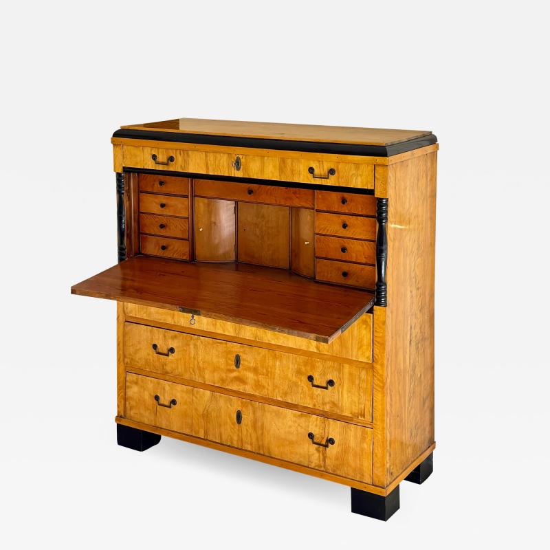 Antique Early 19c Biedermeier Secretary Desk