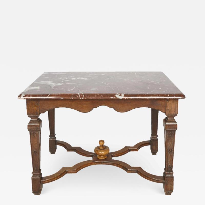 Antique Early 19c Regence Style Oak Marble Table Don Rickles Estate
