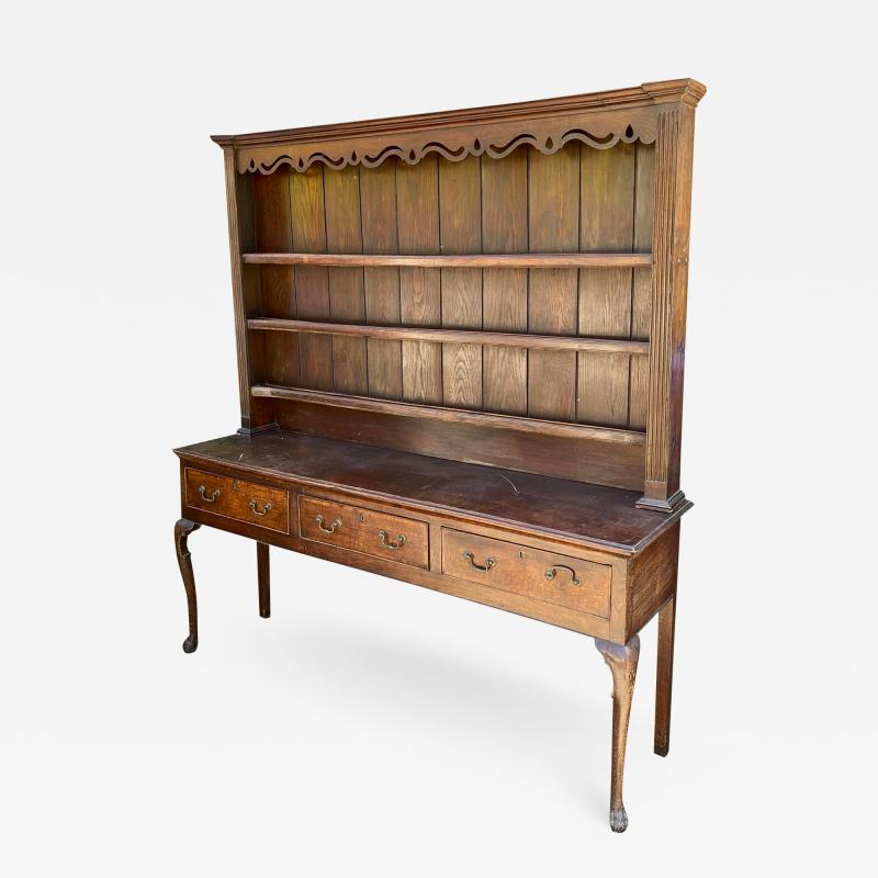 Antique Early 19th C English Oak Welsh Dresser