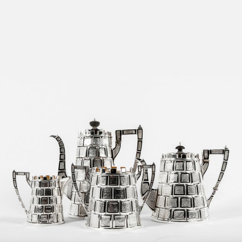 Antique English Four Piece Tea and Coffee Set