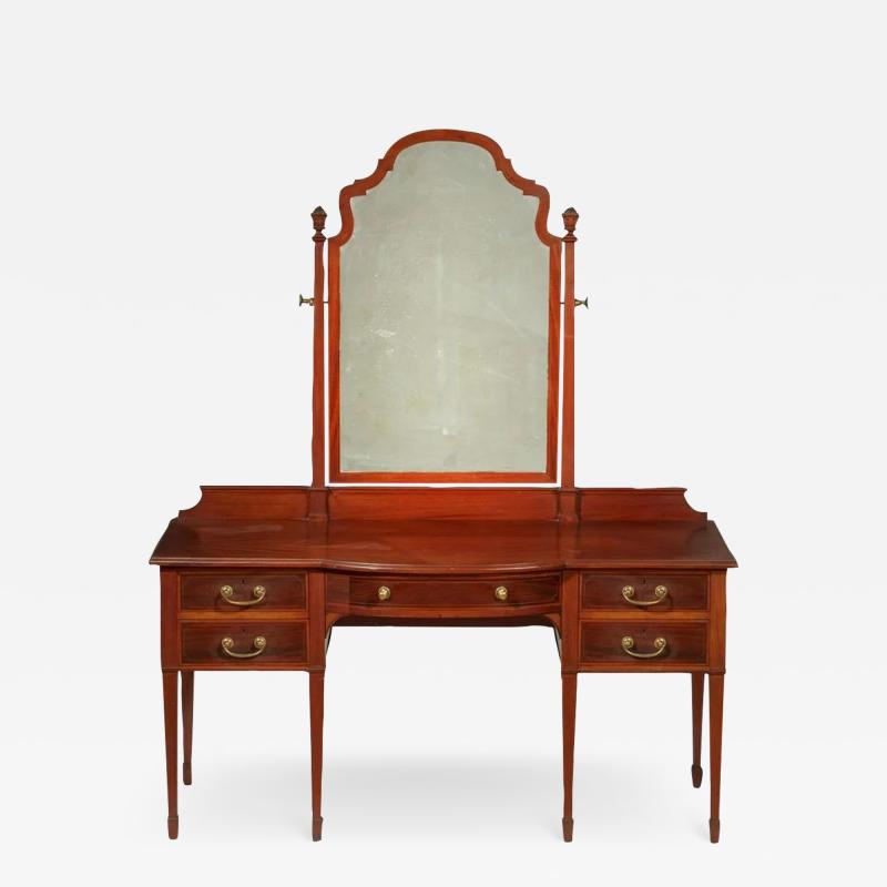 Antique English Regency Style Dressing Table Vanity Mirror