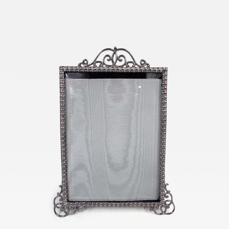 Antique English Victorian Classical Sterling Silver Picture Frame 1898