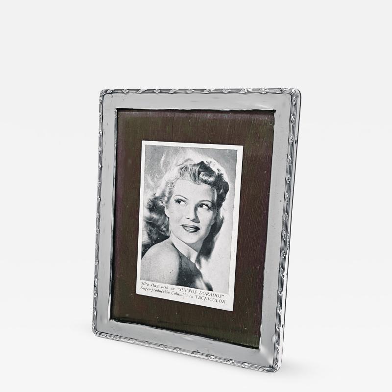 Antique English silver large Photograph Frame Birmingham 1911
