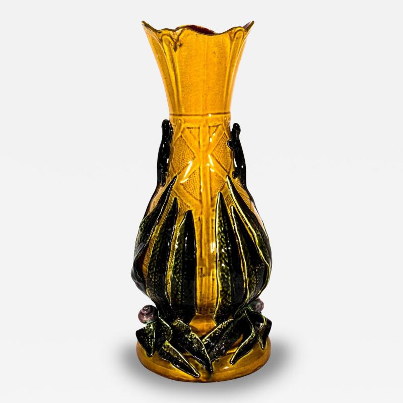 Antique European Ceramic Glazed Vase