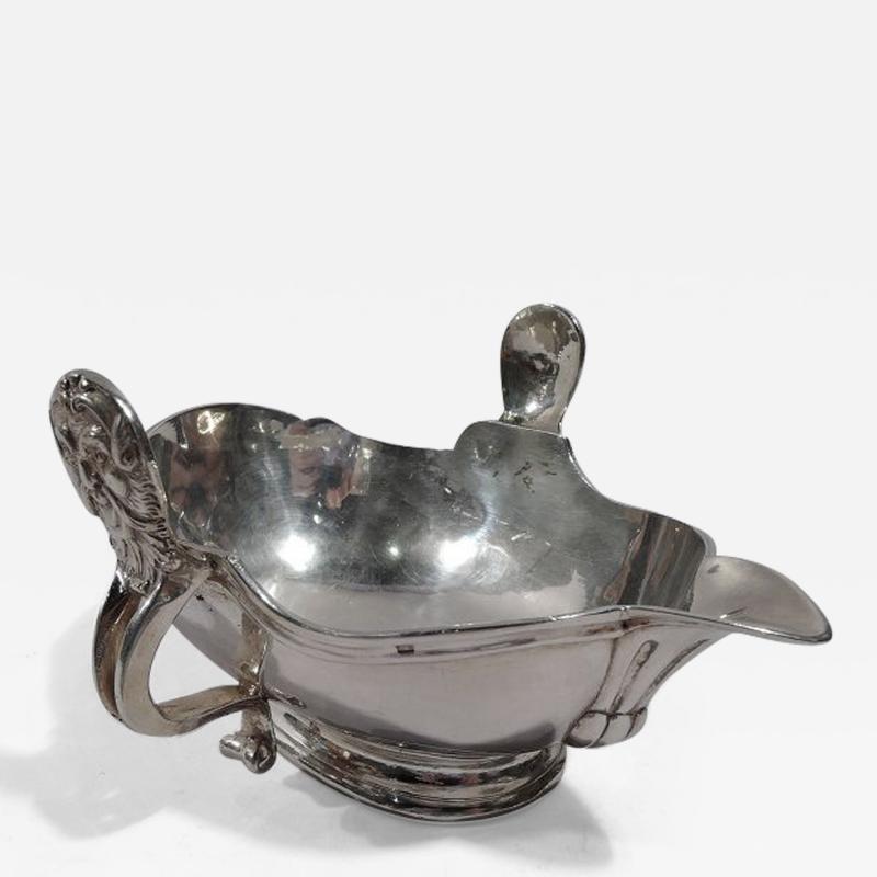 Antique European Silver Sauce Boat in 18th Century Style