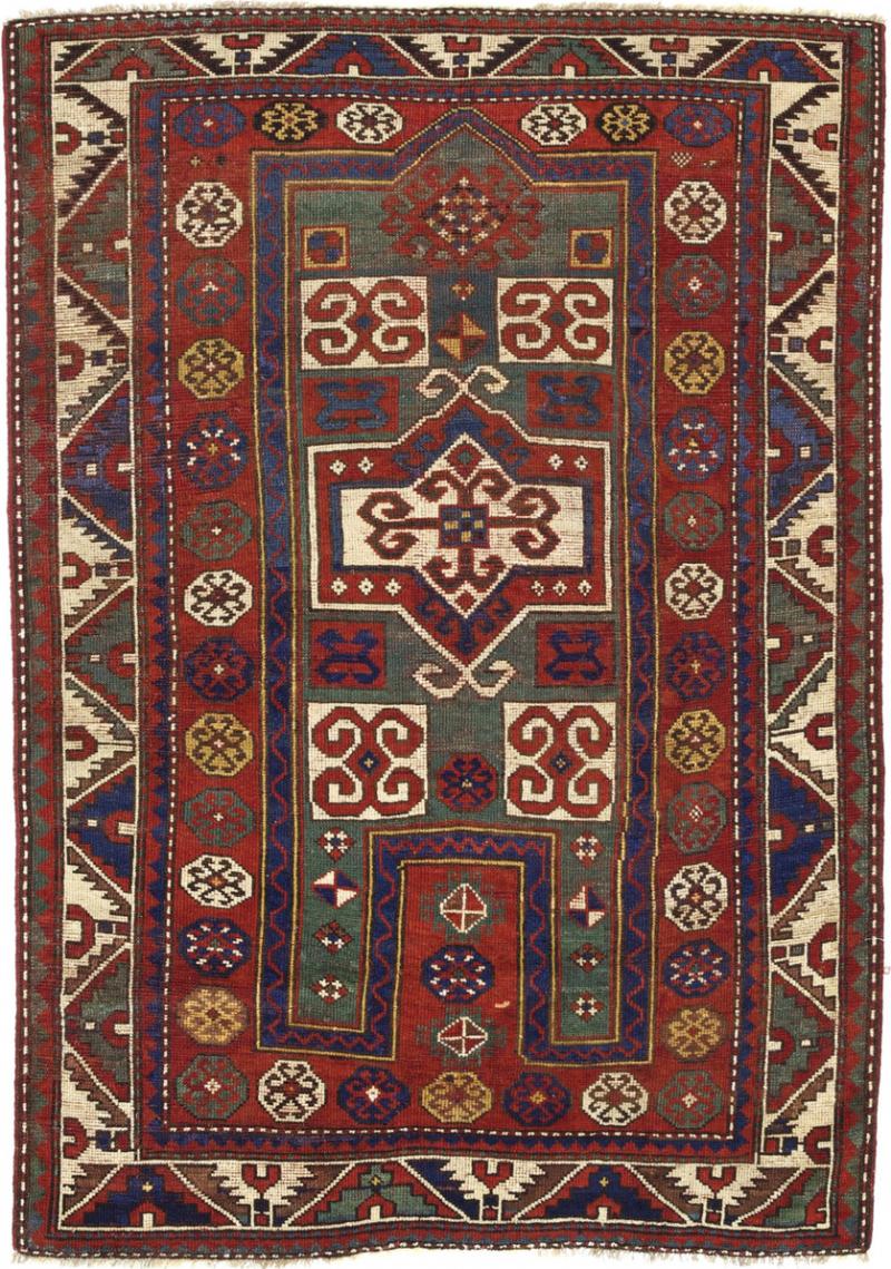 Antique Fakhralou Kazak Rug 311 x 5 x 11 