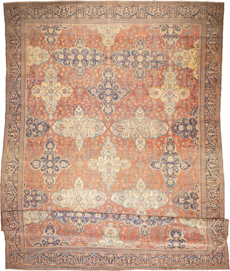 Antique Farahan Sarouk Rug 12 x 17 9 