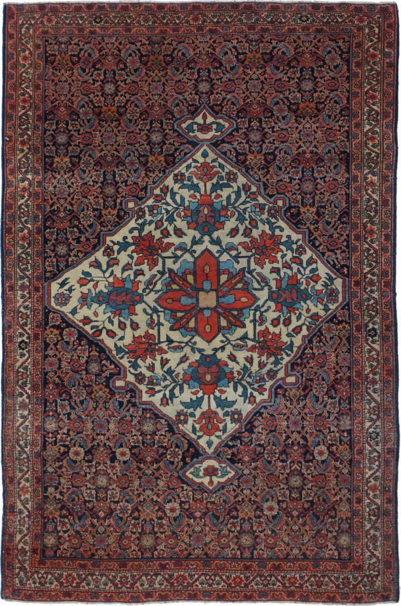 Antique Farahan Sarouk Rug 3 2 x 4 8 