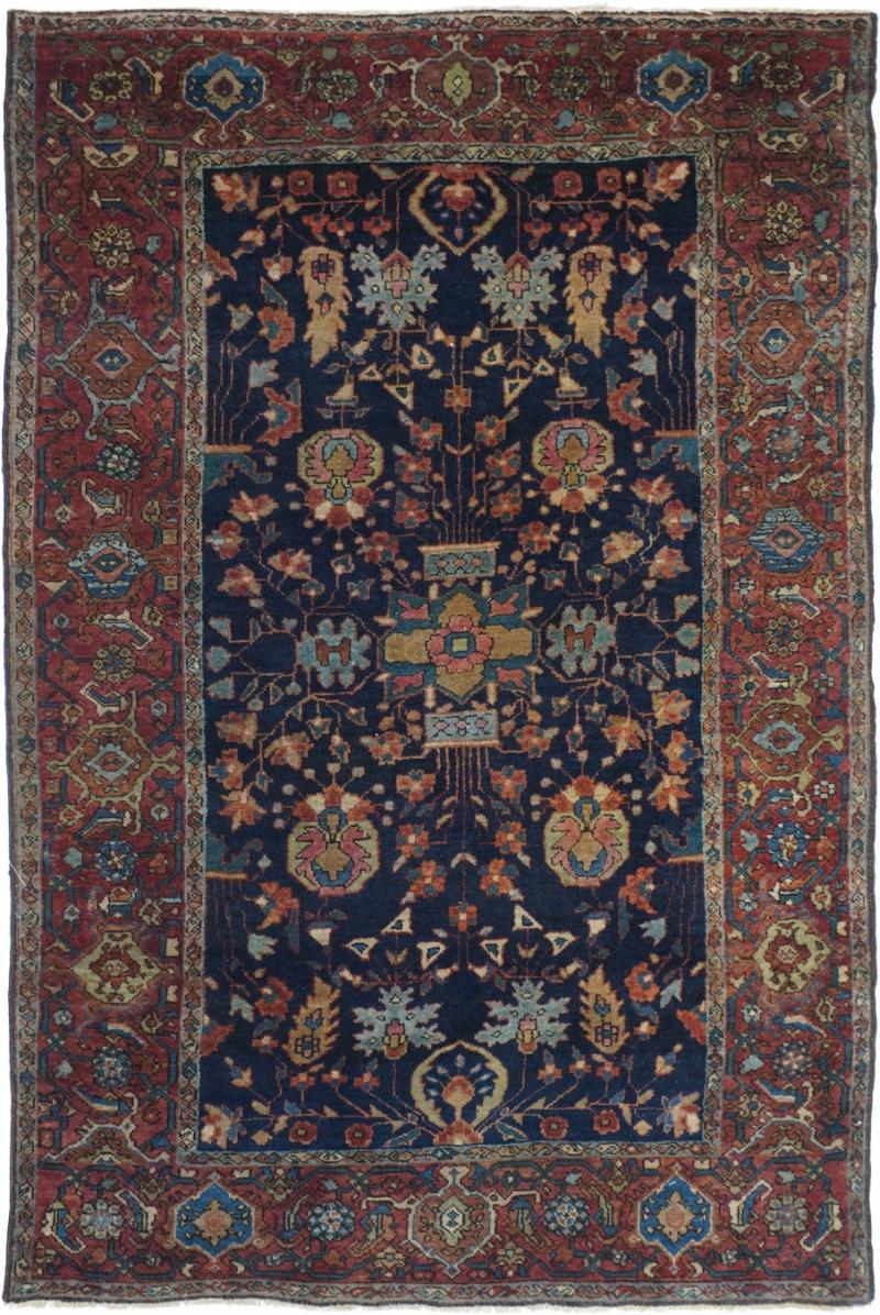 Antique Farahan Sarouk Rug 3 3 x 4 11 