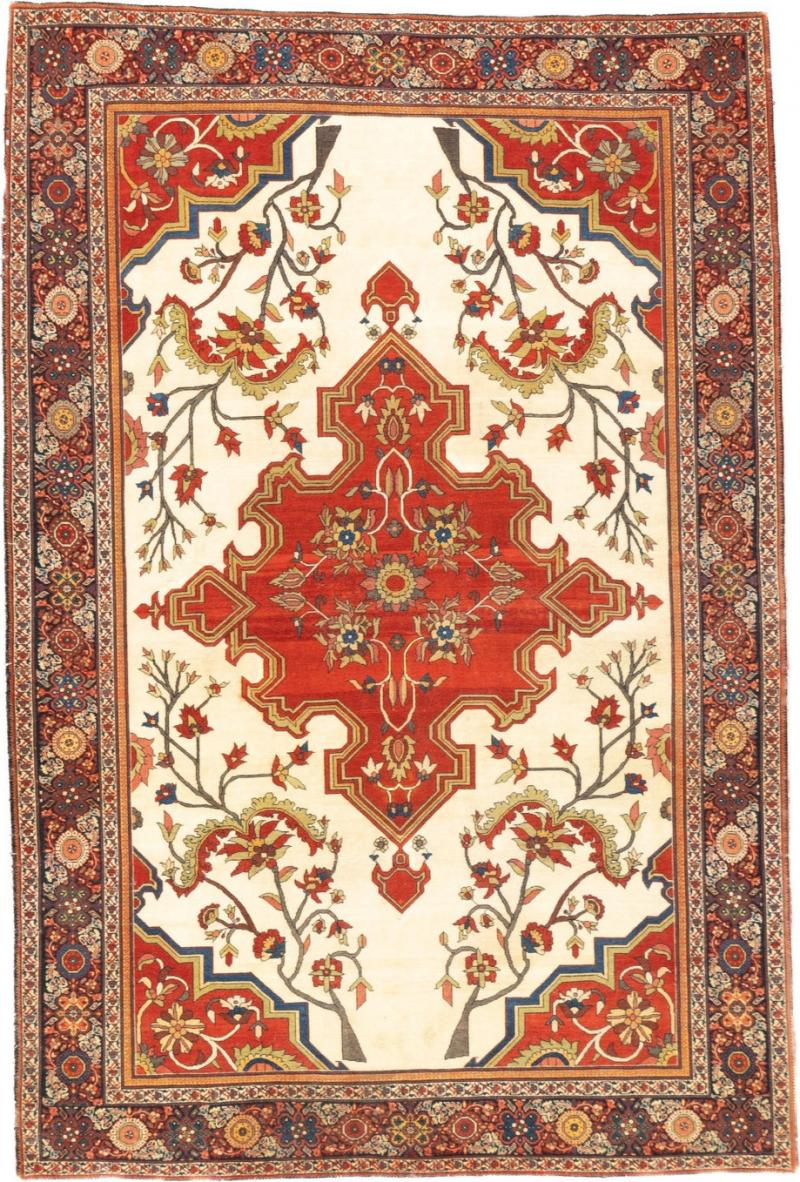 Antique Farahan Sarouk Rug 42 x 63
