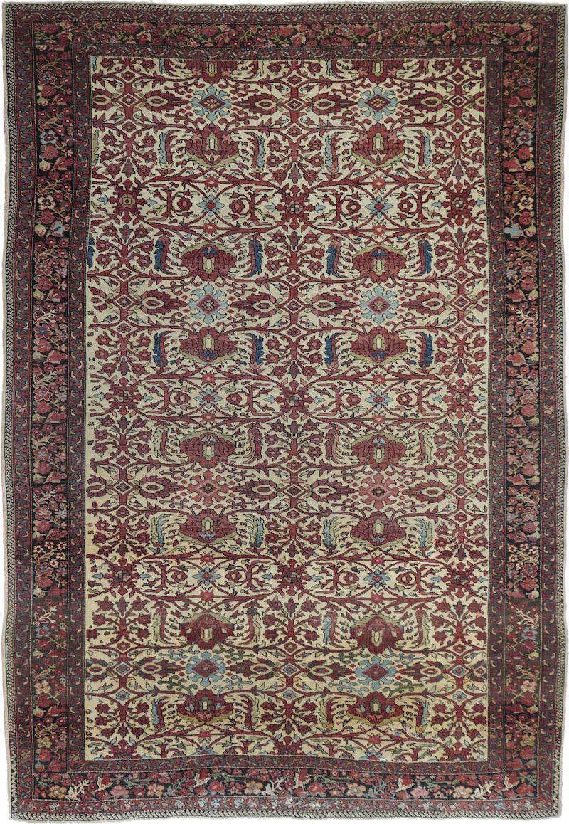 Antique Farahan Sarouk Rug 46 x 68