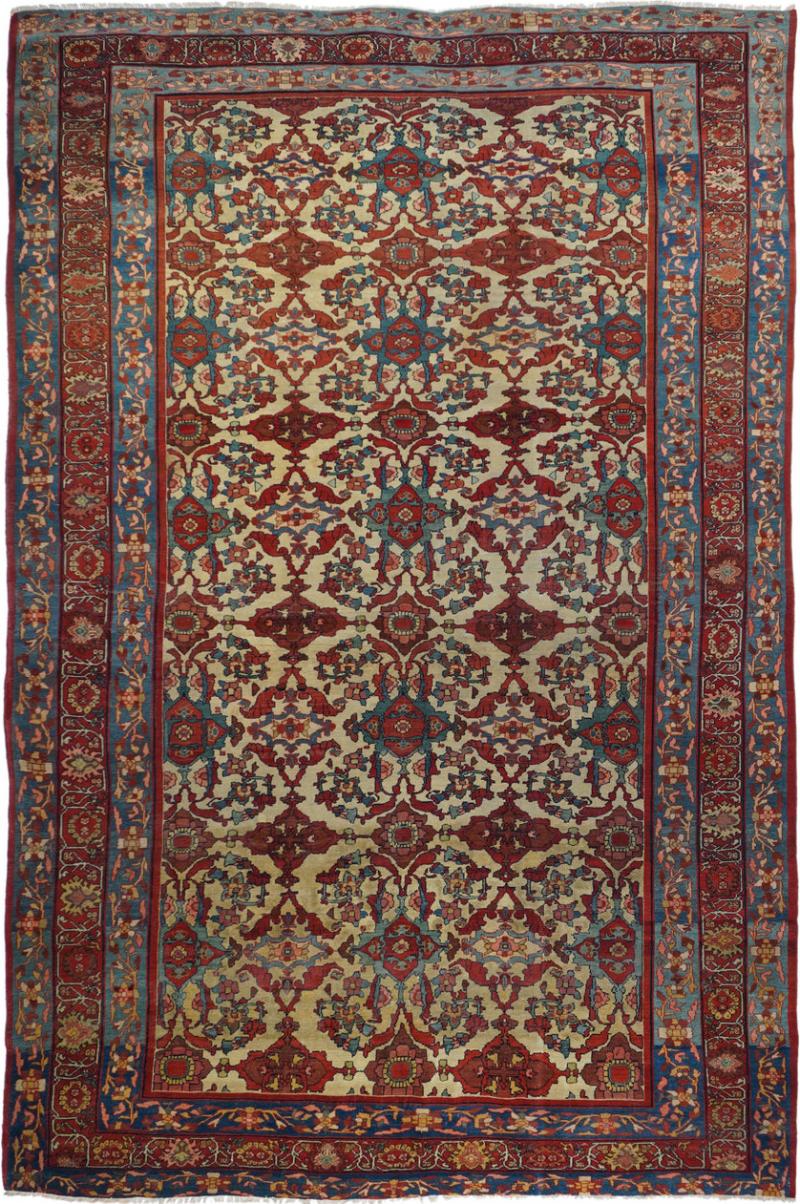 Antique Farahan Sarouk Rug 6 6 x 10 1 