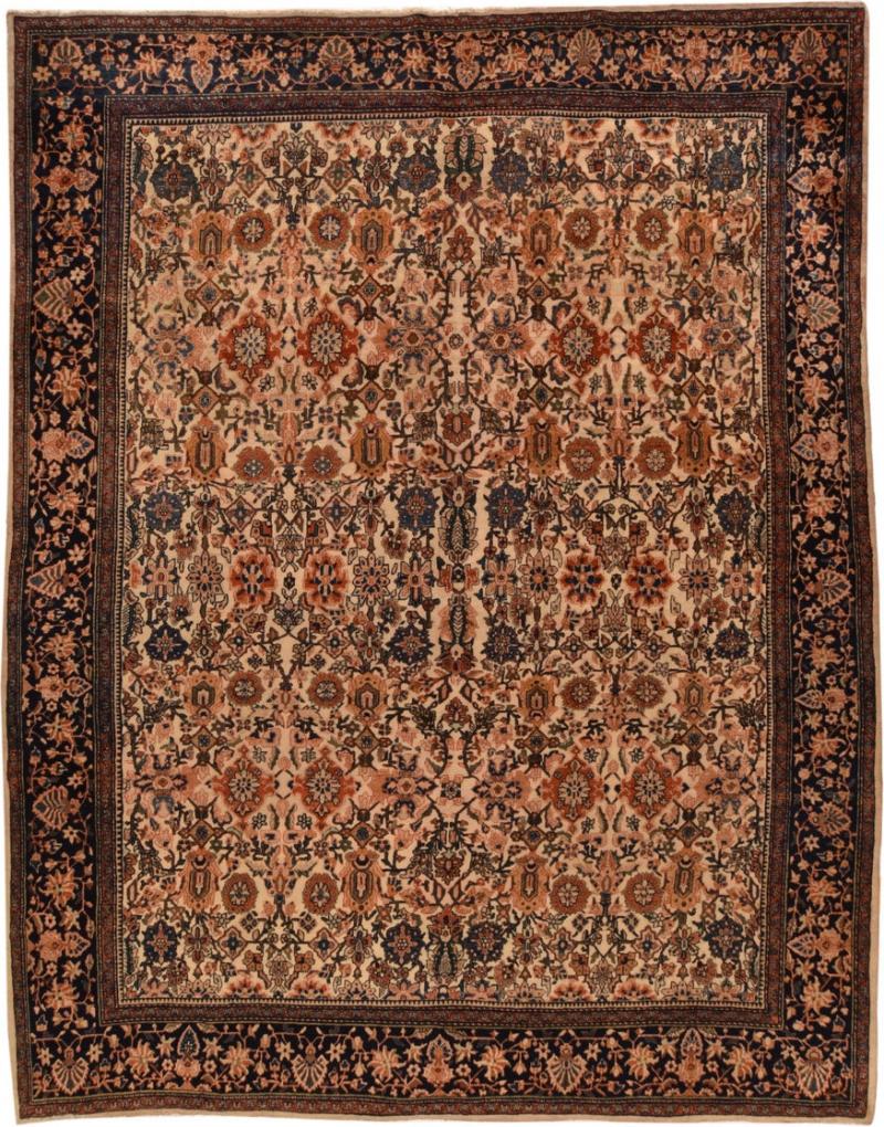 Antique Farahan Sarouk Rug 8 11 x 11 8 