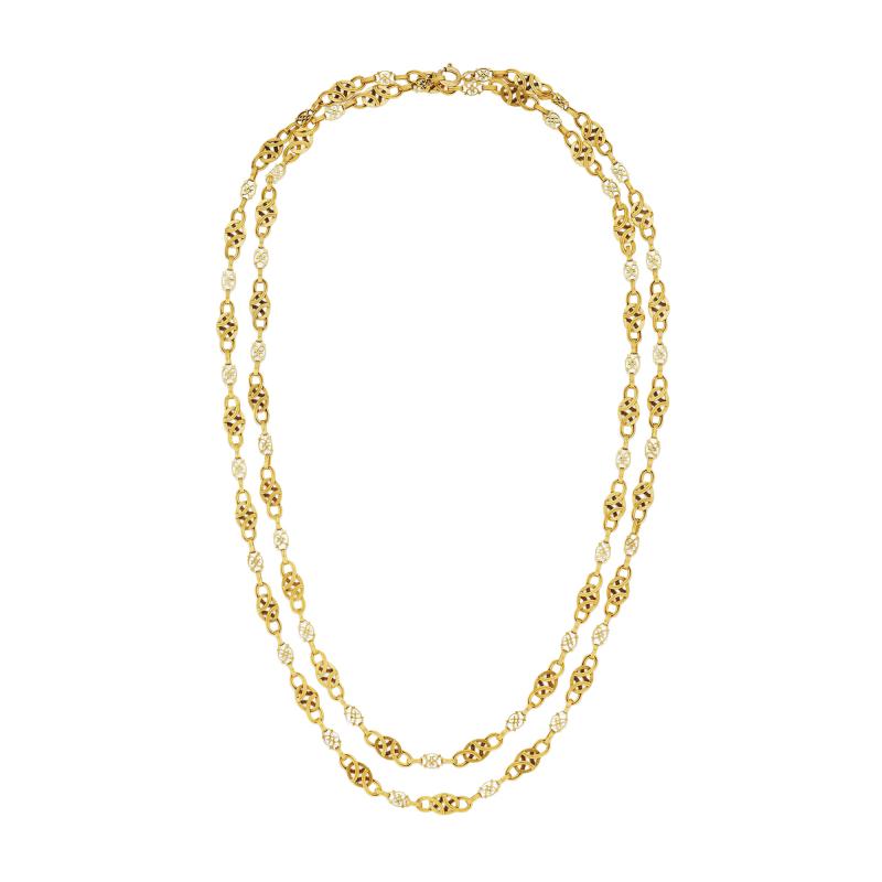 Antique French 18K Gold Chain Necklace