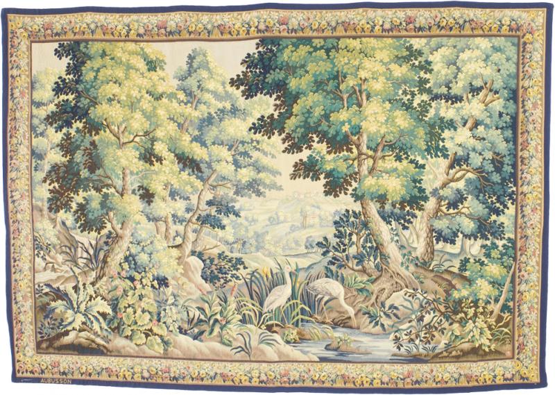 Antique French 18th Century Tapestry 6 7 x 9 3 