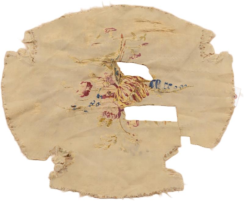 Antique French Aubusson Cover Seat 110 x 21