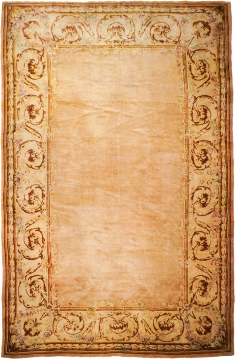 Antique French Aubusson Rug 9 10 x 15 2 