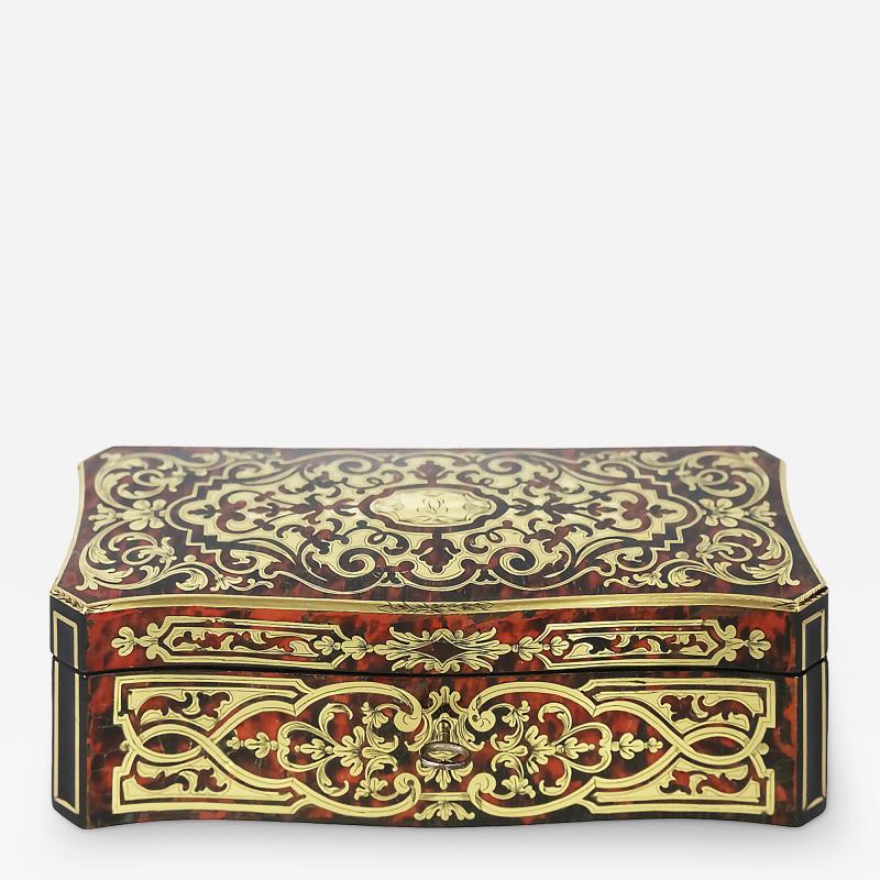 Antique French Boulle Napoleon III Marquetry Box
