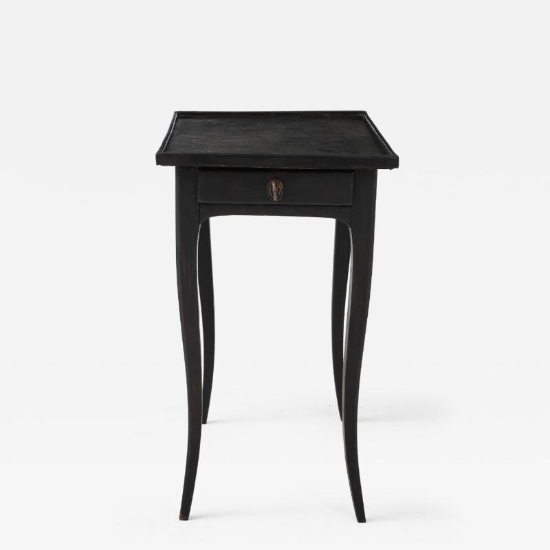 Antique French Painted Side Table with Key