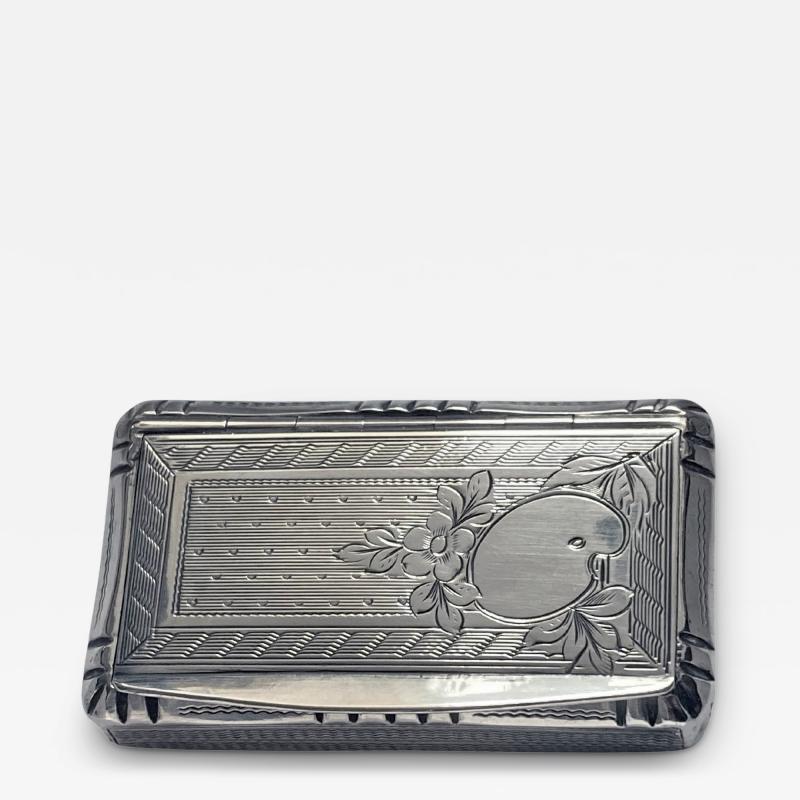 Antique French Silver Artist Palette Box Paris C 1890 Adolphe Frontin 