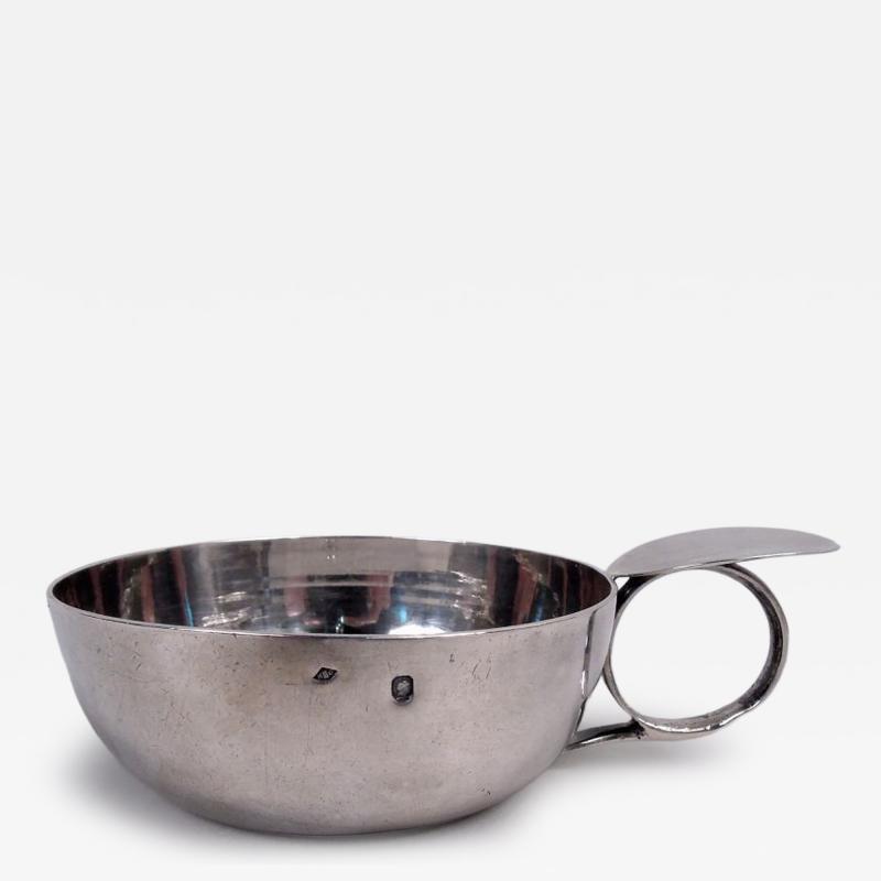 Antique French Silver Plain Functional Tastevin