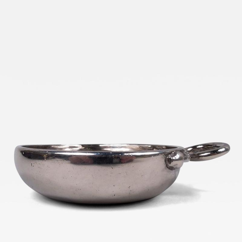 Antique French Silver Wine Taster with Snake Handle 18th C