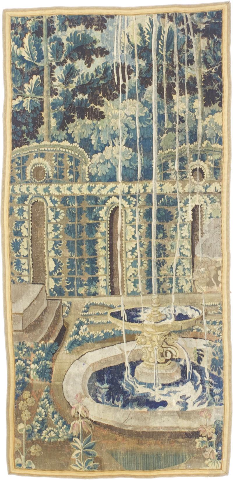 Antique French Tapestry 3 5 x 7 1 