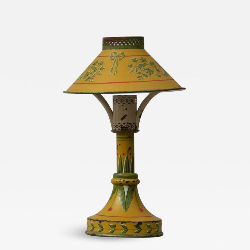 Antique French Tole Night Light Circa 1900
