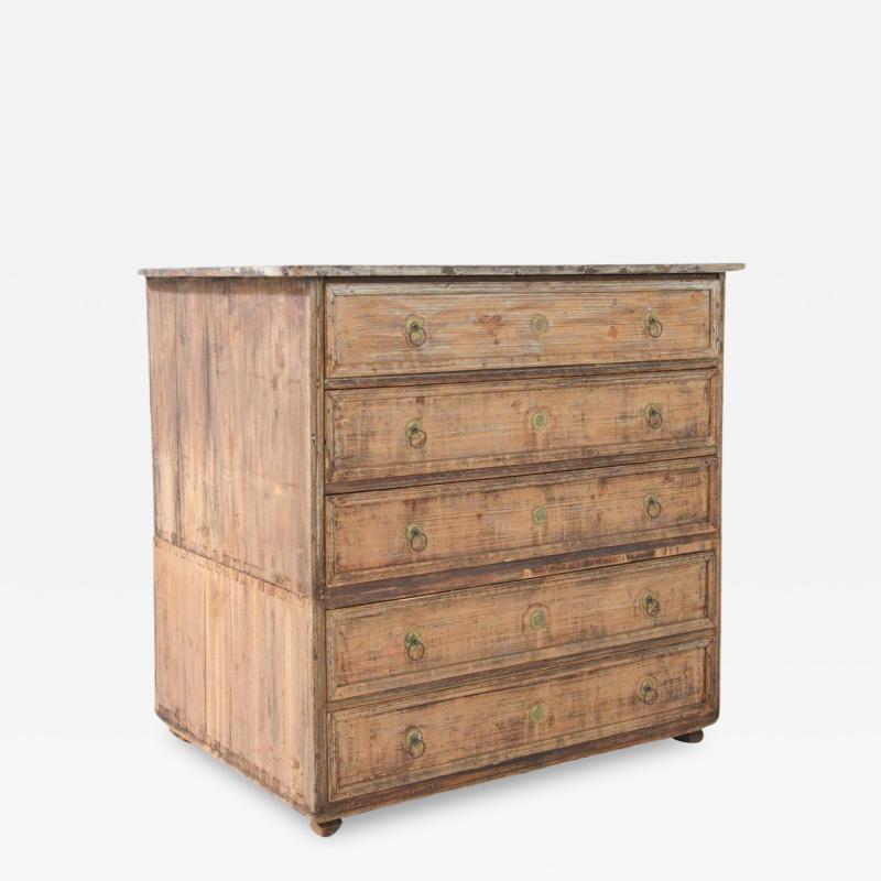 Antique French Wooden Chest of Drawers