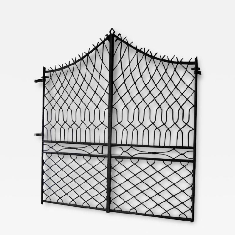 Antique French Wrought Iron Gate