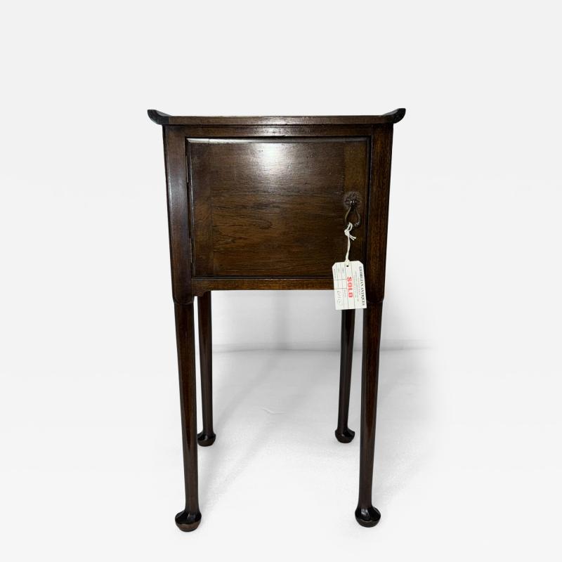 Antique Georgian Mahogany Side Cabinet with Elegant Raised Feet