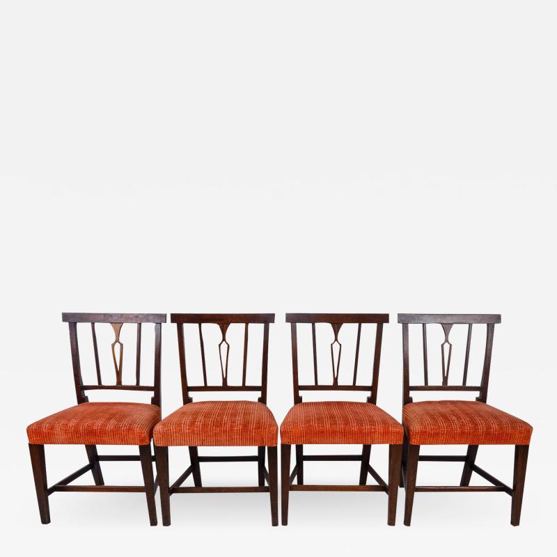 Antique Georgian Style Mahogany Dining Chairs Set of 4