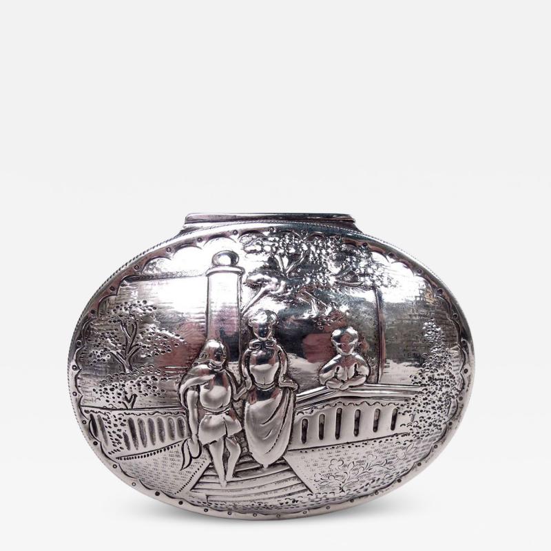 Antique German Neoclassical Silver Trinket Box
