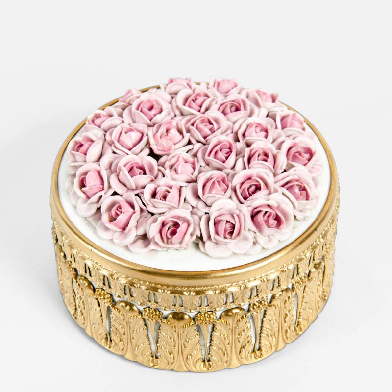 Antique German Porcelain Covered Box