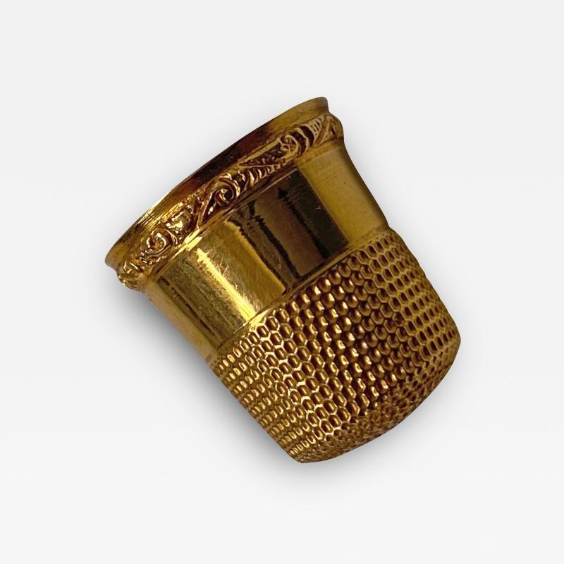 Antique Gold Thimble C 1900 
