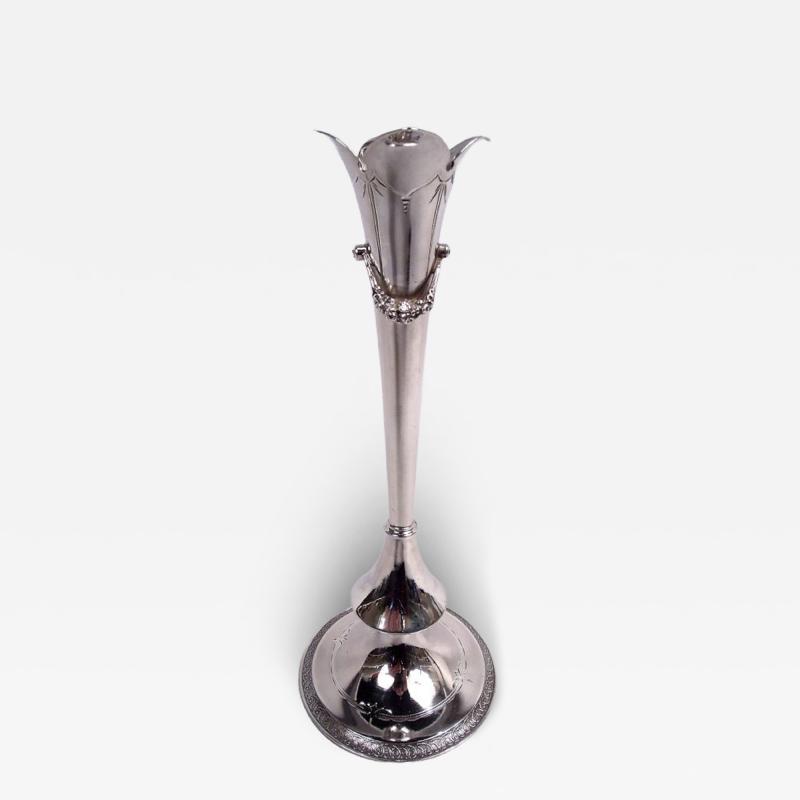 Antique Gorham Victorian Classical Sterling Silver Bud Vase 1872