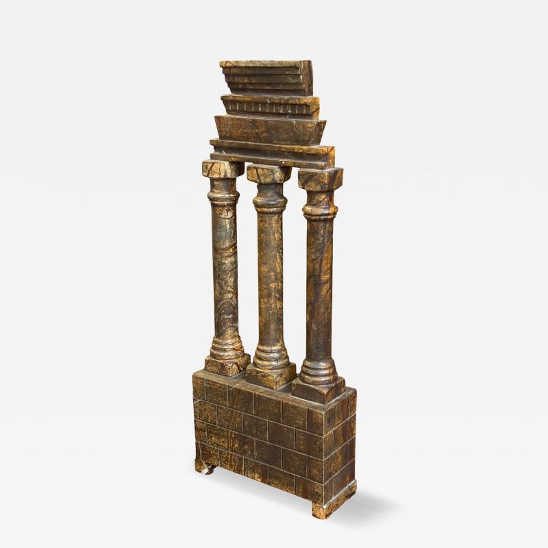 Antique Grand Tour Marble Model of Architectural Ruins
