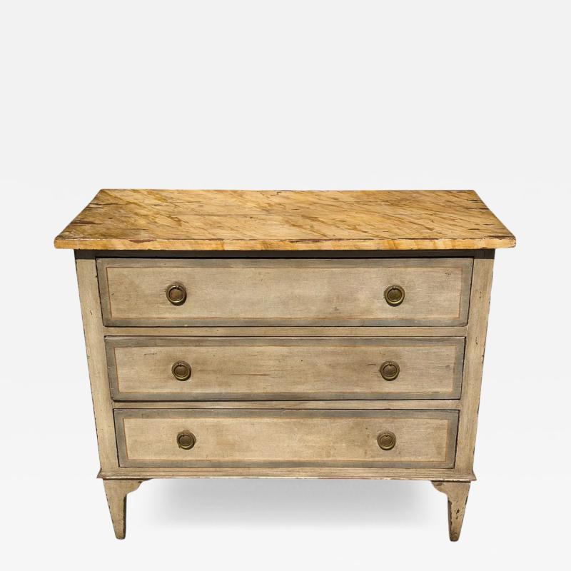 Antique Gustavian Style Swedish Empire Commode Chest of Drawers