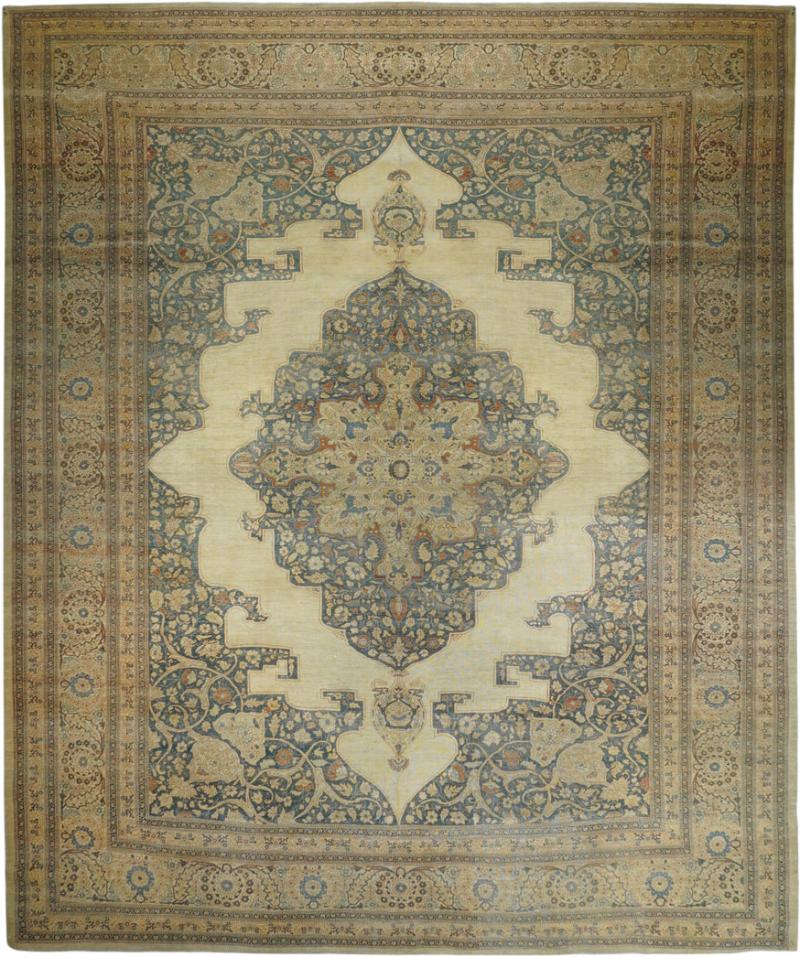 Antique Haji Jalili Tabriz Rug 10 1 x 12 3 