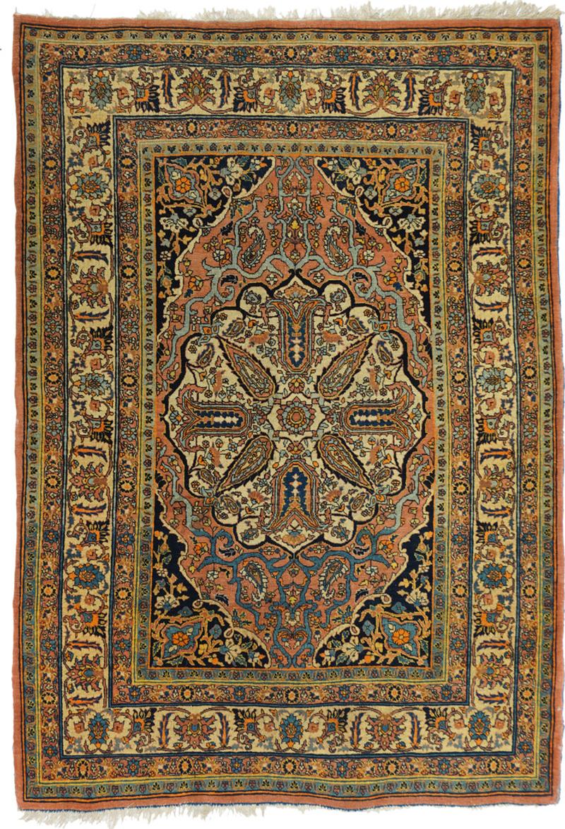 Antique Haji Jalili Tabriz Rug 4 4 x 6 3 