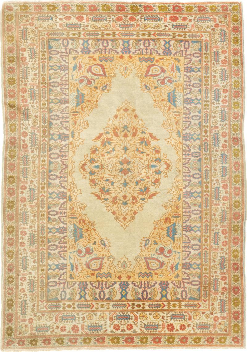 Antique Haji Jalili Tabriz Rug 4 7 x 6 5 