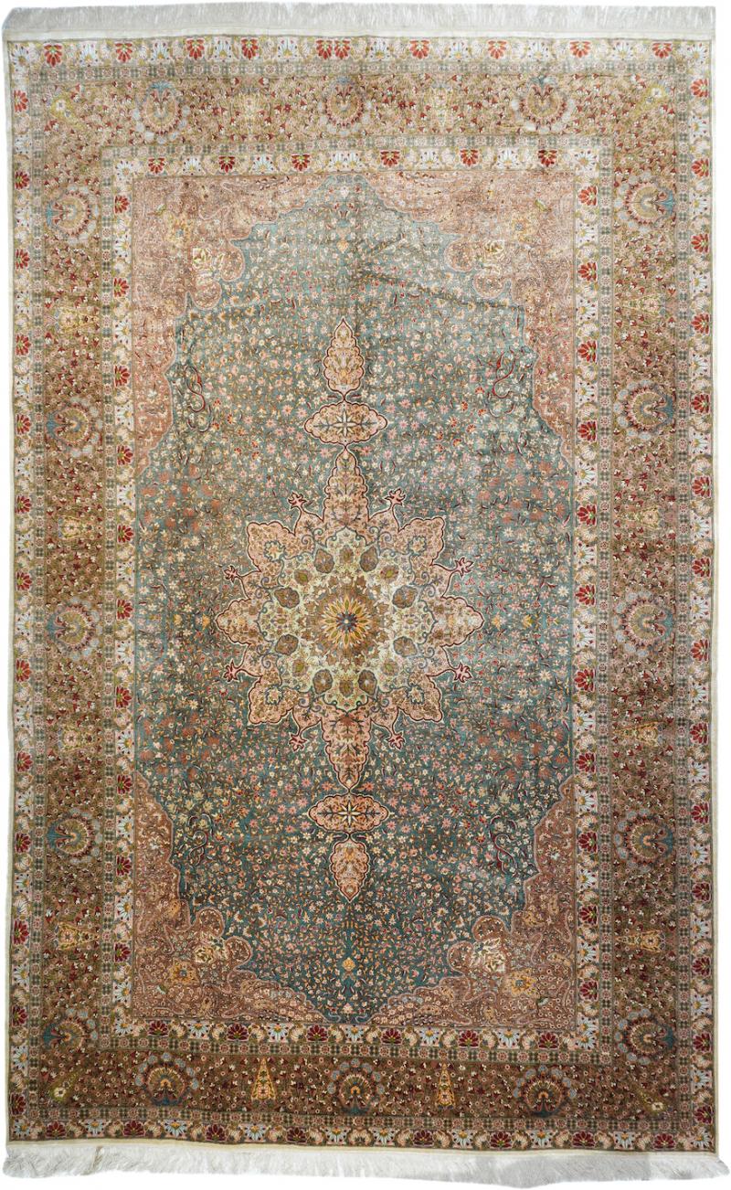 Antique Hereke Rug 8 5 x 13 9 